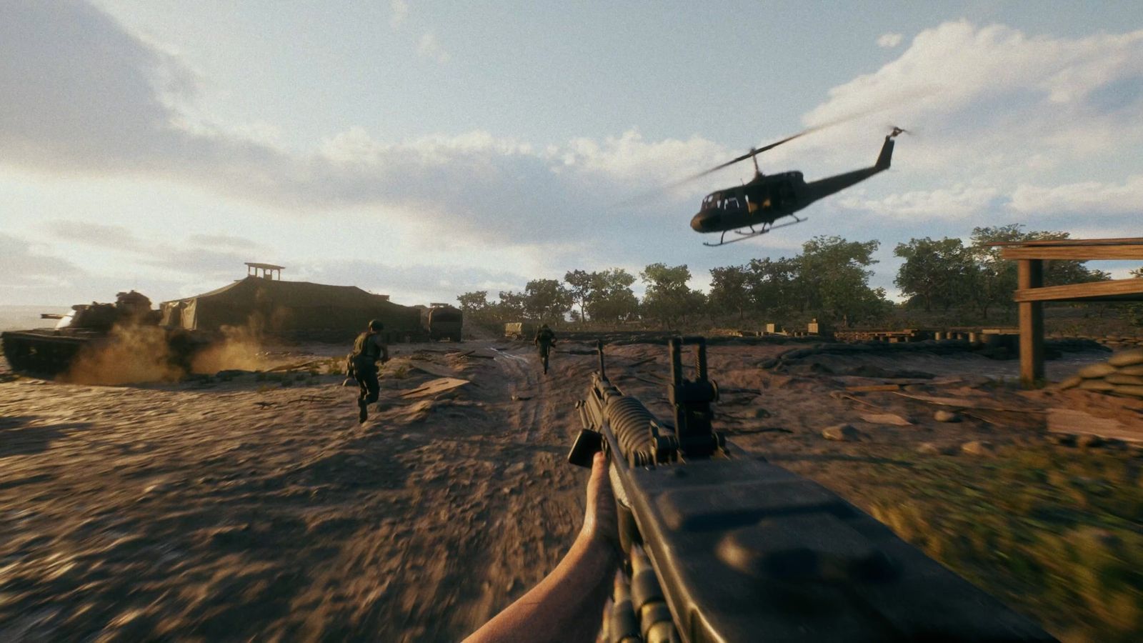 Hell Let Loose Vietnam key art — soldiers deploying into the jungle